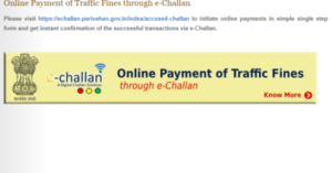 Online Payment of Traffic Fines through e-Challan